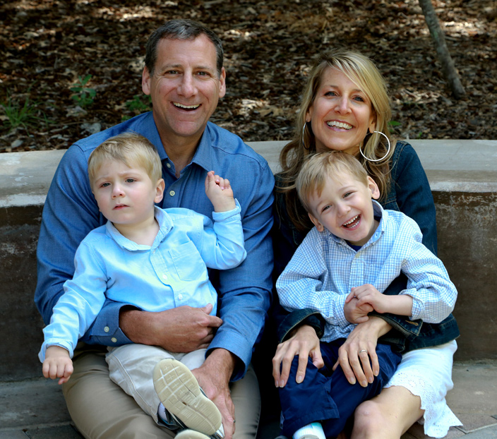 Danny and Nikki Miller with Carson and Chase